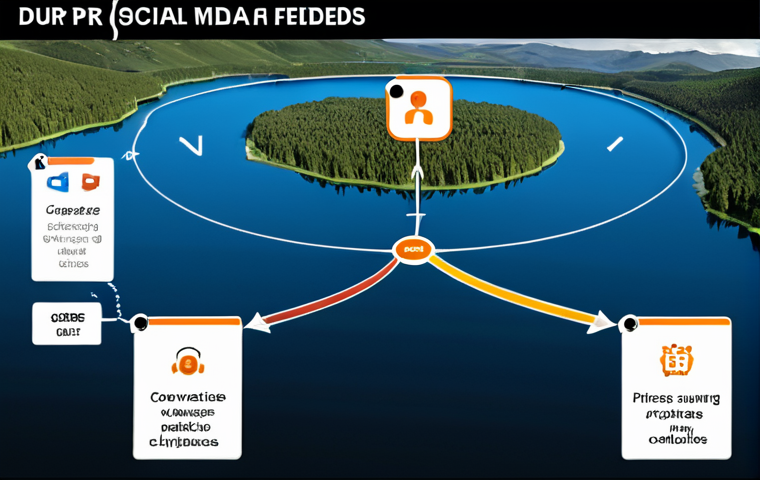 **
Data ecosystem visualization. Depict diverse data sources (social media feeds, surveys, sensor data) converging into a central data lake. Highlight data cleaning process with icons indicating noise removal and structuring. Show a privacy shield around the data lake, illustrating GDPR compliance. The overall style should be modern and infographic-like.
**