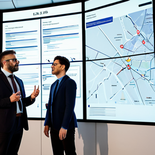 Data-Driven Policy Analysis**

"A diverse team of policy analysts collaborating in a brightly lit, modern office in Paris, examining large data visualizations on holographic displays. They are fully clothed in professional business attire, discussing trends and insights derived from the data. The background features a stylized map of France with data points highlighted. Safe for work, appropriate content, professional, perfect anatomy, correct proportions, natural pose, well-formed hands, proper finger count, natural body proportions, high quality, family-friendly, modest clothing."

**