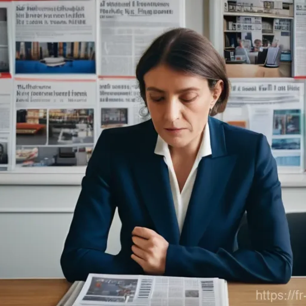 정책분석사와 법적 근거 자료 활용법 - **A day in the life of a French Political Analyst:** A well-lit, modern office in Paris with large w...