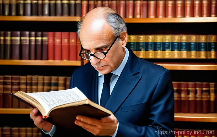 정책분석사와 법적 근거 자료 활용법 - **A day in the life of a French Political Analyst:** A well-lit, modern office in Paris with large w...