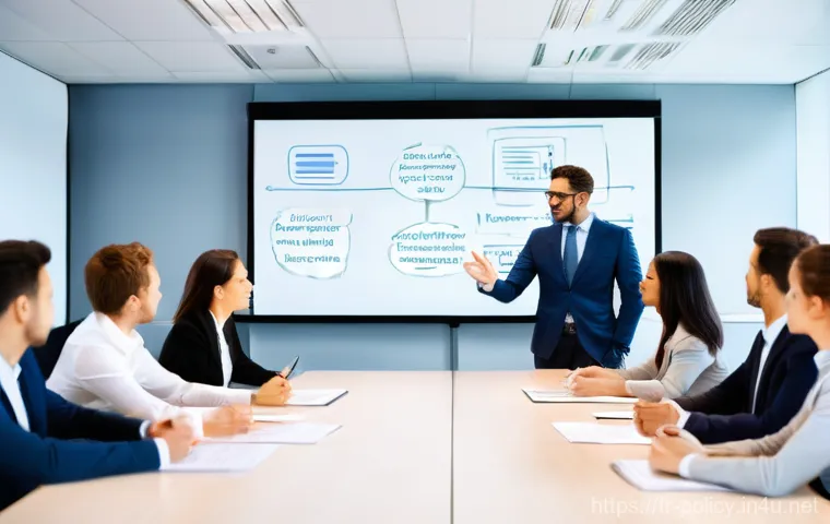 정책분석사와 변화 관리의 도전 과제 - **Prompt:** A dedicated political analyst, a woman in her late 30s or early 40s, wearing a smart bla...