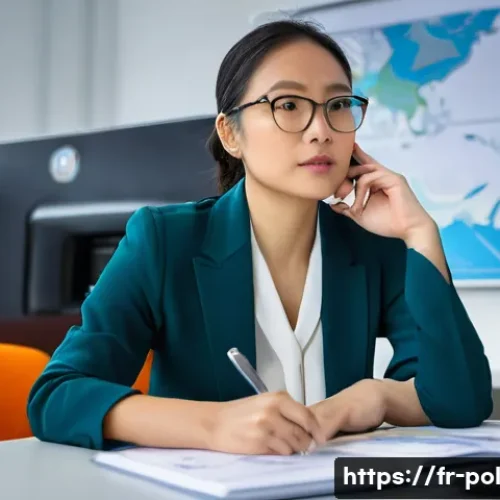 Home 25 정책분석사와 경력 개발과 커리어 목표 설정 - **A Diverse Political Analyst in Deep Thought.**
A highly detailed, realistic image of a female ...